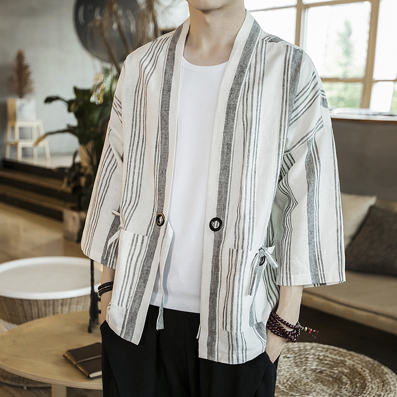 2021 New Summer Tarja Patchwork Kimono Streetwear Jaqueta Windbreaker Cardigan Linen Coat Cotton Open Male Point N3r5, White
2021 New Summer Tarja Patchwork Kimono Streetwear Jaqueta Windbreaker Cardigan Linen Coat Cotton Open Male Point N3r5, White