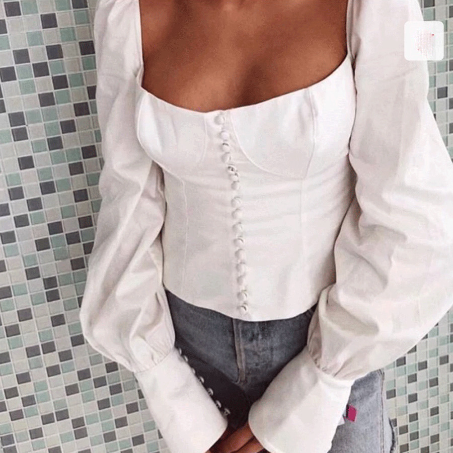 Autumn New Arrival Women Off Shoulder Top Blouse Long Sleeve Women Shirt Tops High Quality Solid White Sexy SN 210225