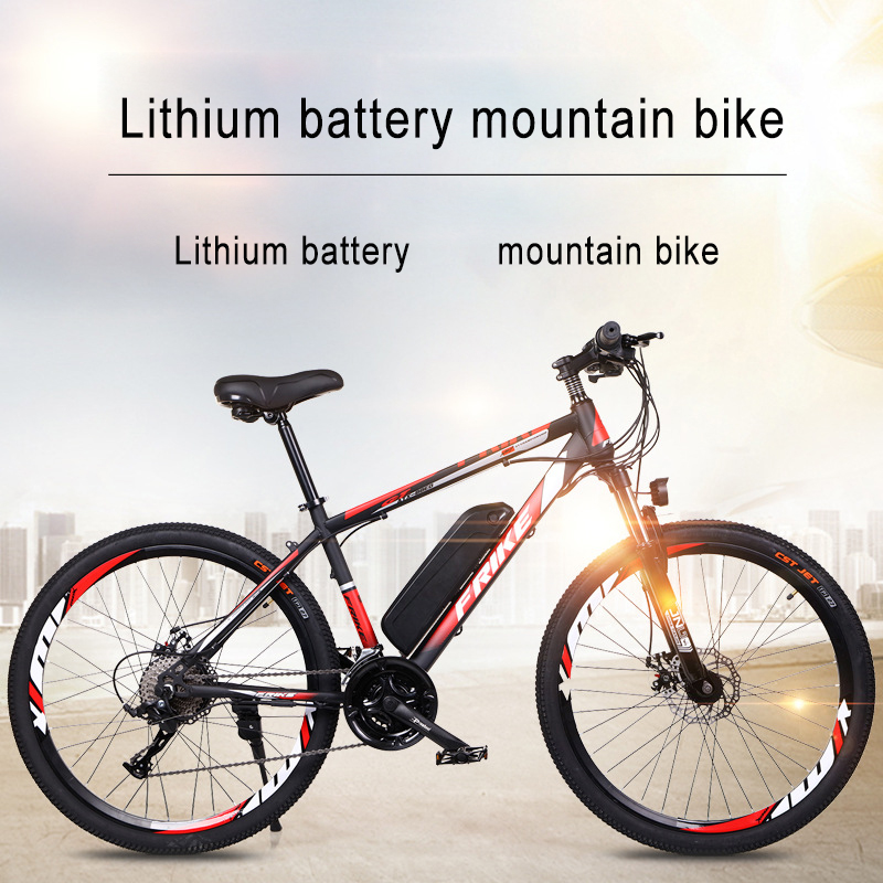 26 Inch Electric Lithium Battery Mountain Bike 27 Speed Bicycle Adult Variable Off-road Power, Black
26 Inch Electric Lithium Battery Mountain Bike 27 Speed Bicycle Adult Variable Off-road Power, Black