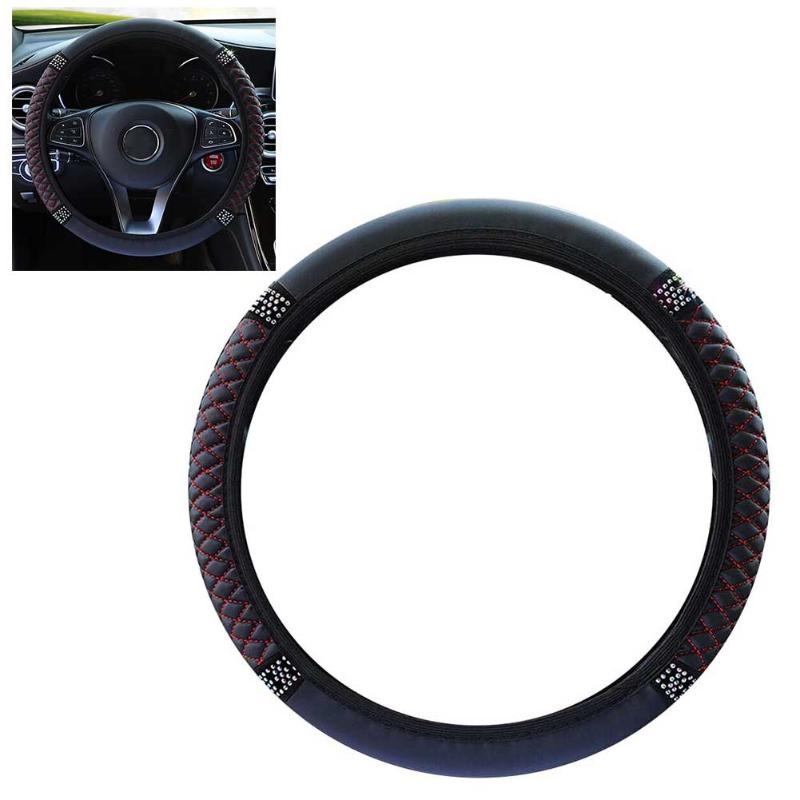 Steering Wheel Covers Universal Car Cover PU Leather Anti-slip Protector 15''/38cm Waterproof Car-styling Decoration Accessories
Steering Wheel Covers Universal Car Cover PU Leather Anti-slip Protector 15''/38cm Waterproof Car-styling Decoration Accessories