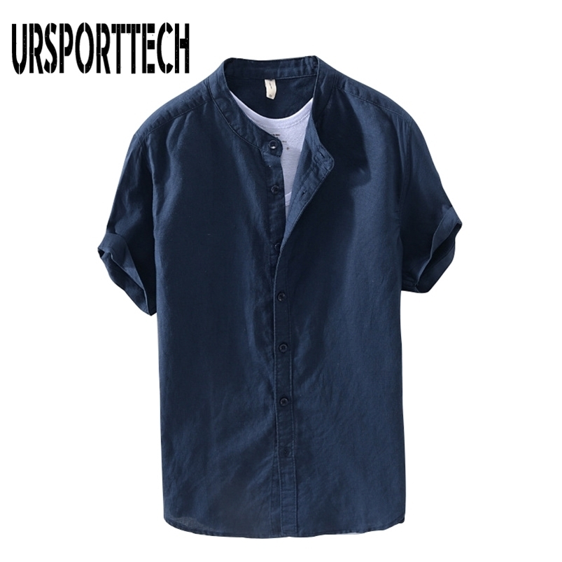 URSPORTTECH Summer Vintage Mens Shirt Cotton Linen Loose Casual Solid Short Sleeve Button Tops Harajuku Brand Blouse 210721, Beige
URSPORTTECH Summer Vintage Mens Shirt Cotton Linen Loose Casual Solid Short Sleeve Button Tops Harajuku Brand Blouse 210721, Beige