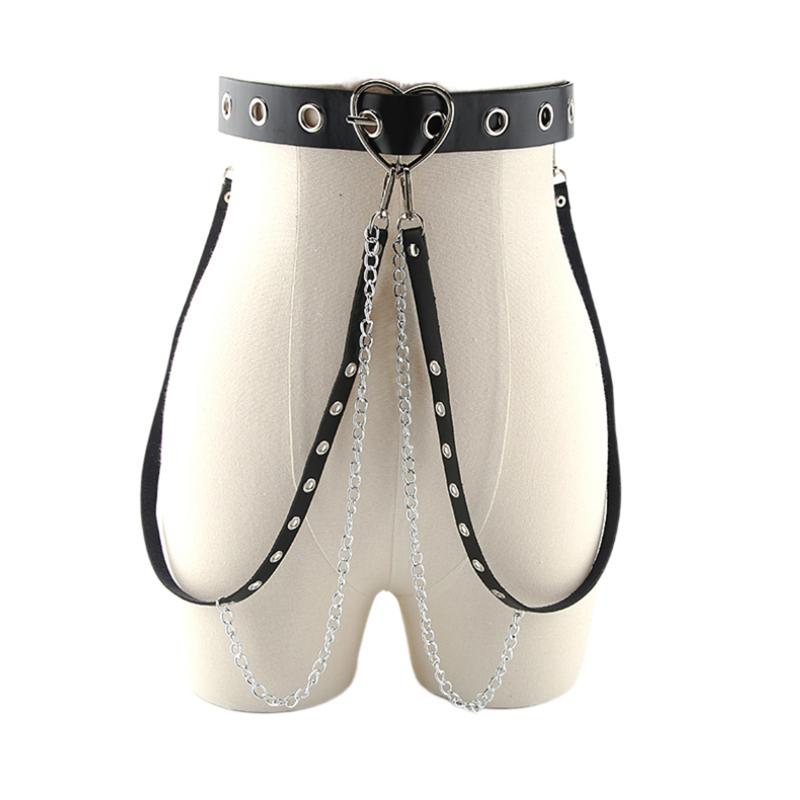 Belts Women Punk Chain Heart Buckle PU Leather Multicolor Style Strap All-Match Ladies Trousers Casual Female Waistband 2021, Black
Belts Women Punk Chain Heart Buckle PU Leather Multicolor Style Strap All-Match Ladies Trousers Casual Female Waistband 2021, Black