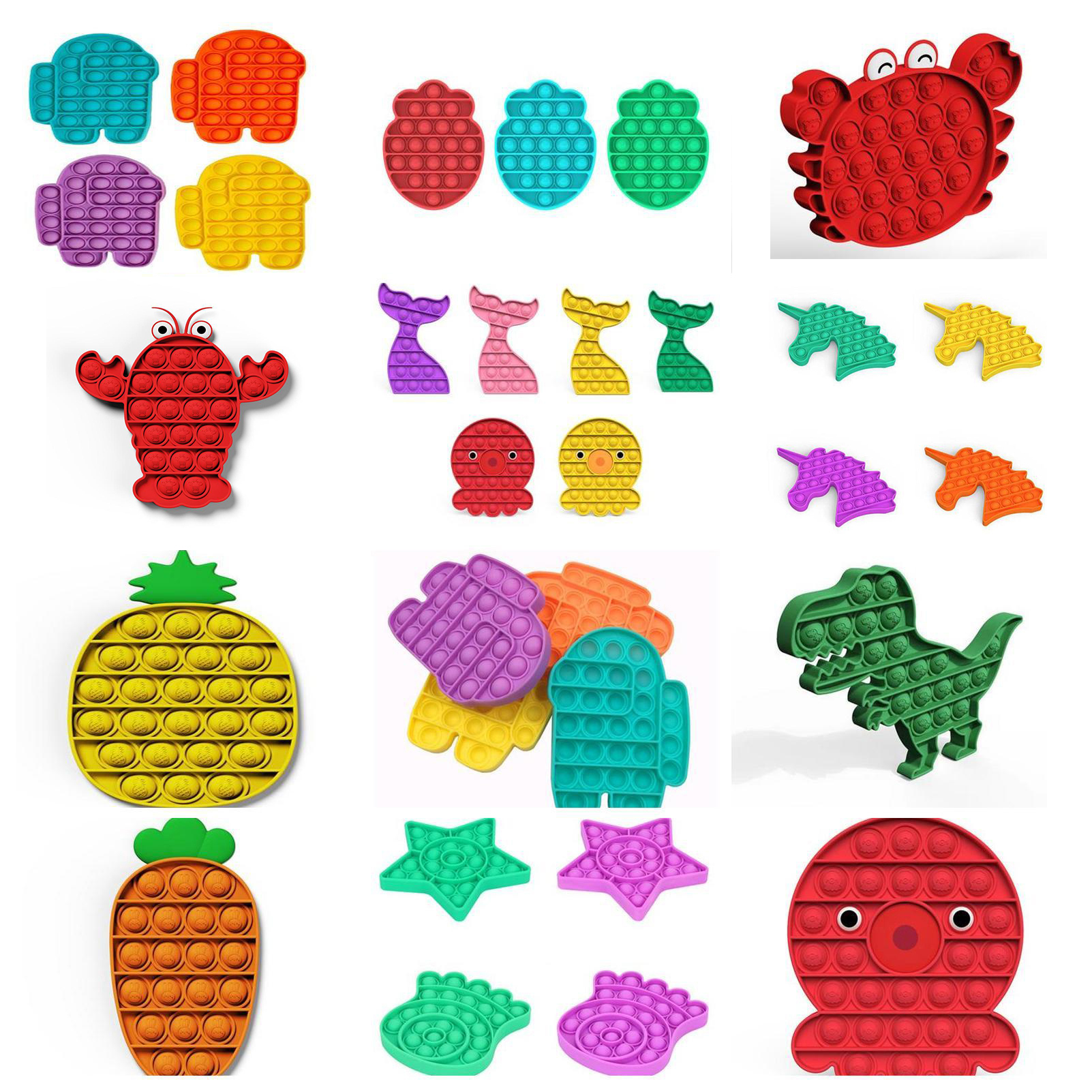Among US 20 Styles Bubble Fidget Sensory Toy Adult Kids Desktop Party Game Funny Antistress Decompression Toys
Among US 20 Styles Bubble Fidget Sensory Toy Adult Kids Desktop Party Game Funny Antistress Decompression Toys