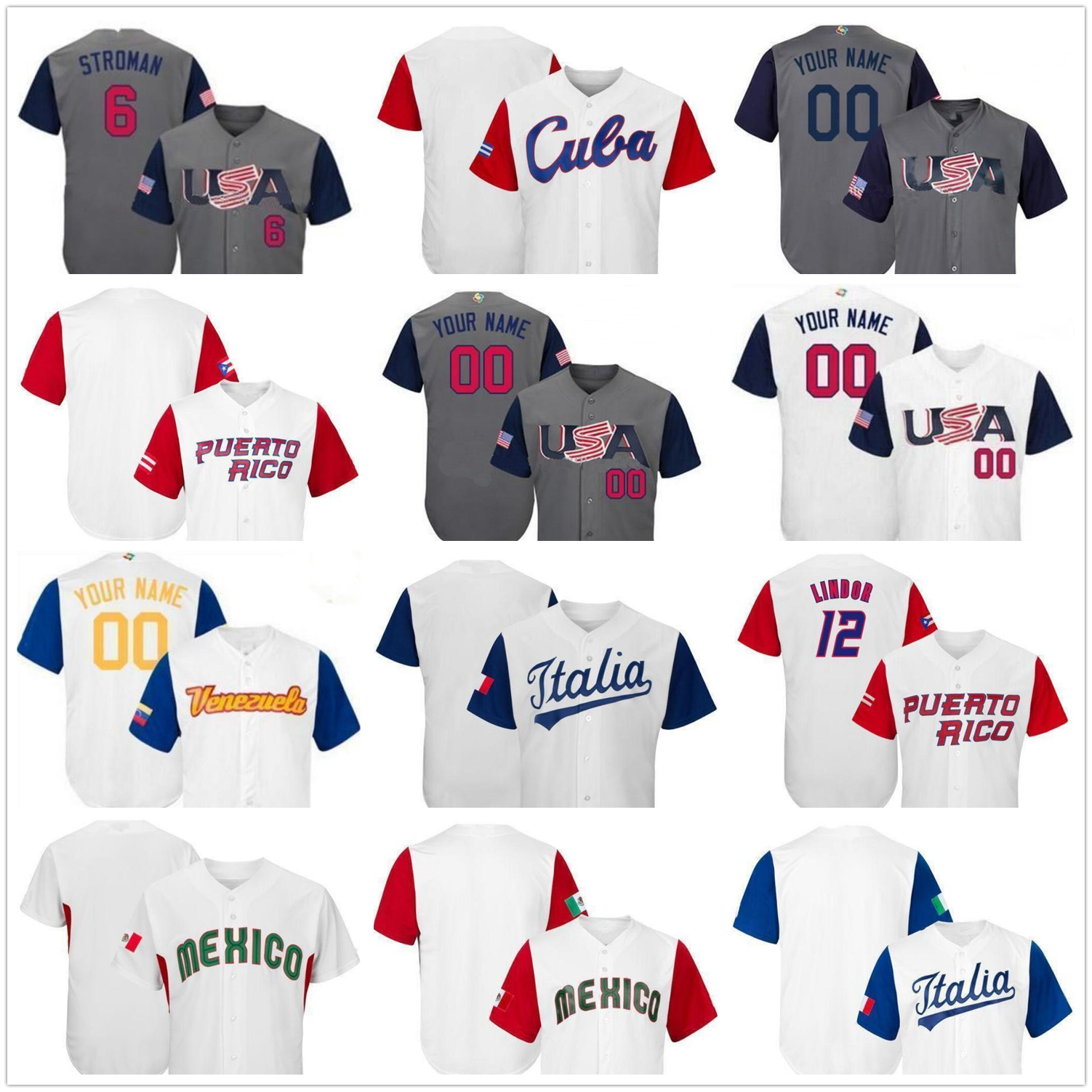 Custom World Baseball Classic stitched Jersey Puerto Rico Dominicana Americ Ltalia Venesuela Mexico Cuba WBC jerseys, As pics
Custom World Baseball Classic stitched Jersey Puerto Rico Dominicana Americ Ltalia Venesuela Mexico Cuba WBC jerseys, As pics