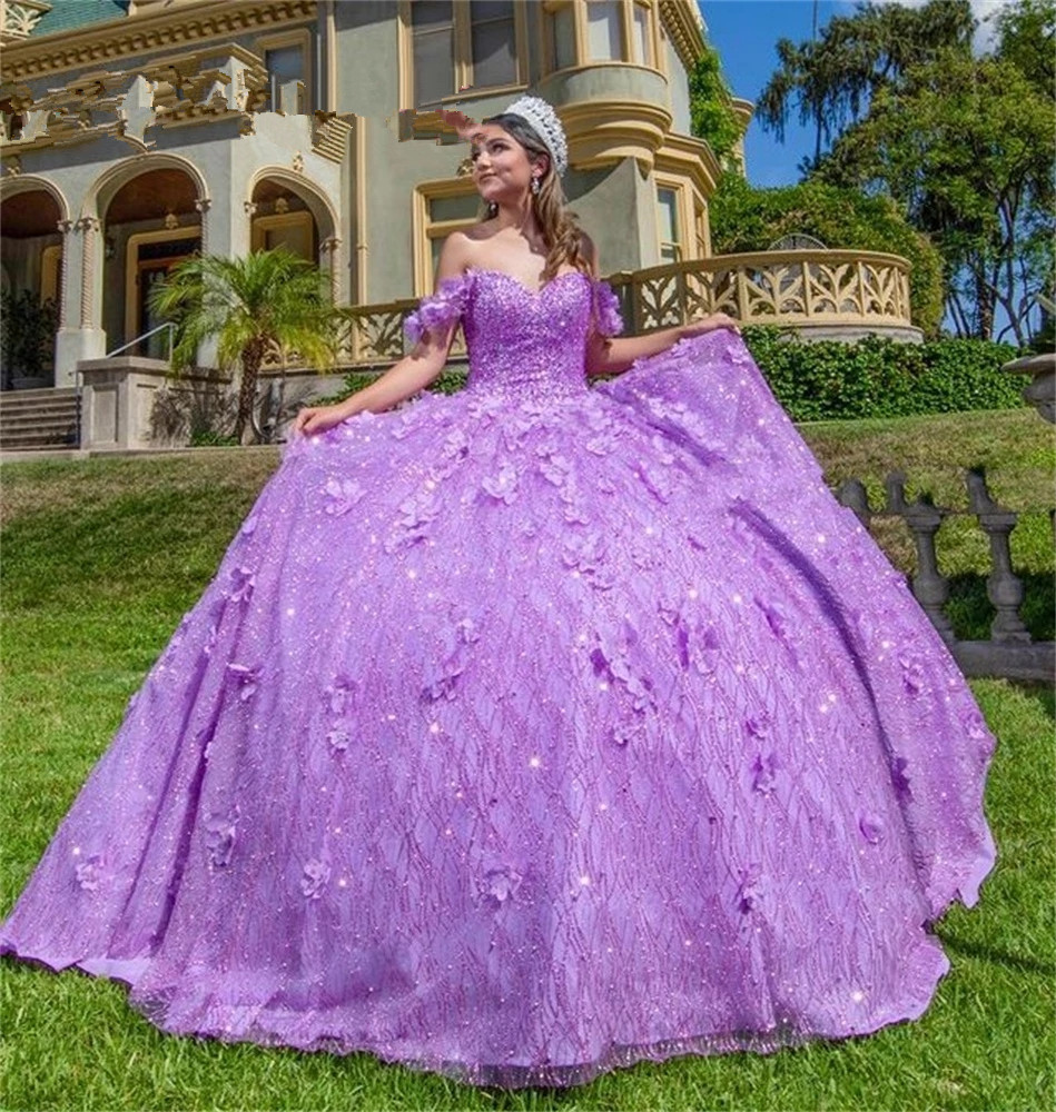 Charming Off Shoulder Purple Sequins Beaded Quinceanera Dresses Sweet 16 Dress vestidos de 15 años 2021 Lavender, Yellow
Charming Off Shoulder Purple Sequins Beaded Quinceanera Dresses Sweet 16 Dress vestidos de 15 años 2021 Lavender, Yellow