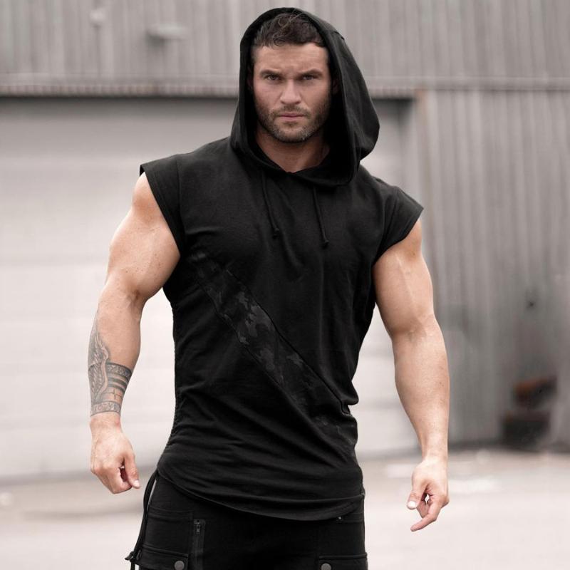 Men's Tank Tops Hooded Top Summer Bodybuilding Gyms Fitness Workout Sleeveless T-shirt Casual Fashion Streetwear Vest Male, Red
Men's Tank Tops Hooded Top Summer Bodybuilding Gyms Fitness Workout Sleeveless T-shirt Casual Fashion Streetwear Vest Male, Red