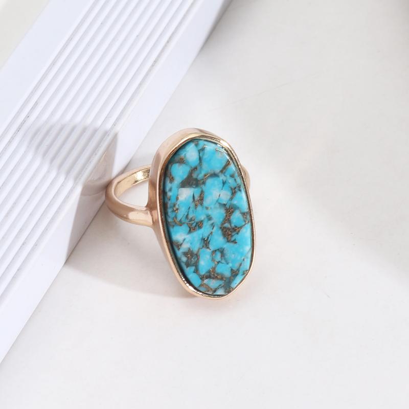 Cluster Rings Fashion Oval Hexagon Kallaite Healing Crystal Blue Stone Ring Geometric Gold Plated Finger For Women Jewelry Gift
Cluster Rings Fashion Oval Hexagon Kallaite Healing Crystal Blue Stone Ring Geometric Gold Plated Finger For Women Jewelry Gift