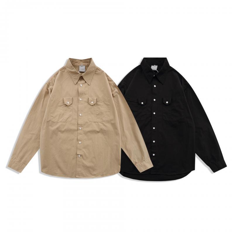 Men's Casual Shirts Poetry Japanese Style Retro Big Pocket Long-sleeved Tooling Shirt Men And Women Trend Loose Jacket Top Hip-hop, White;black
Men's Casual Shirts Poetry Japanese Style Retro Big Pocket Long-sleeved Tooling Shirt Men And Women Trend Loose Jacket Top Hip-hop, White;black