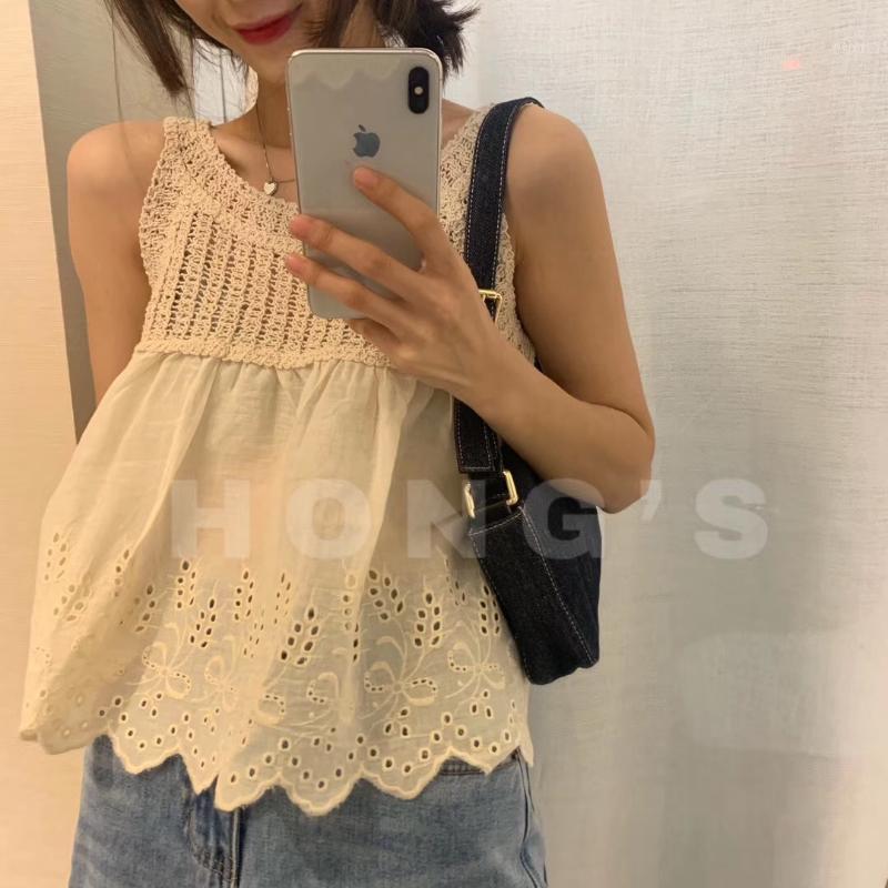 Hollow Out Hook Flower Top 2021 Summer Sleeveless Bottom Shirt Sweet Women Lace Blouse Blusa Women's Blouses & Shirts, White
Hollow Out Hook Flower Top 2021 Summer Sleeveless Bottom Shirt Sweet Women Lace Blouse Blusa Women's Blouses & Shirts, White