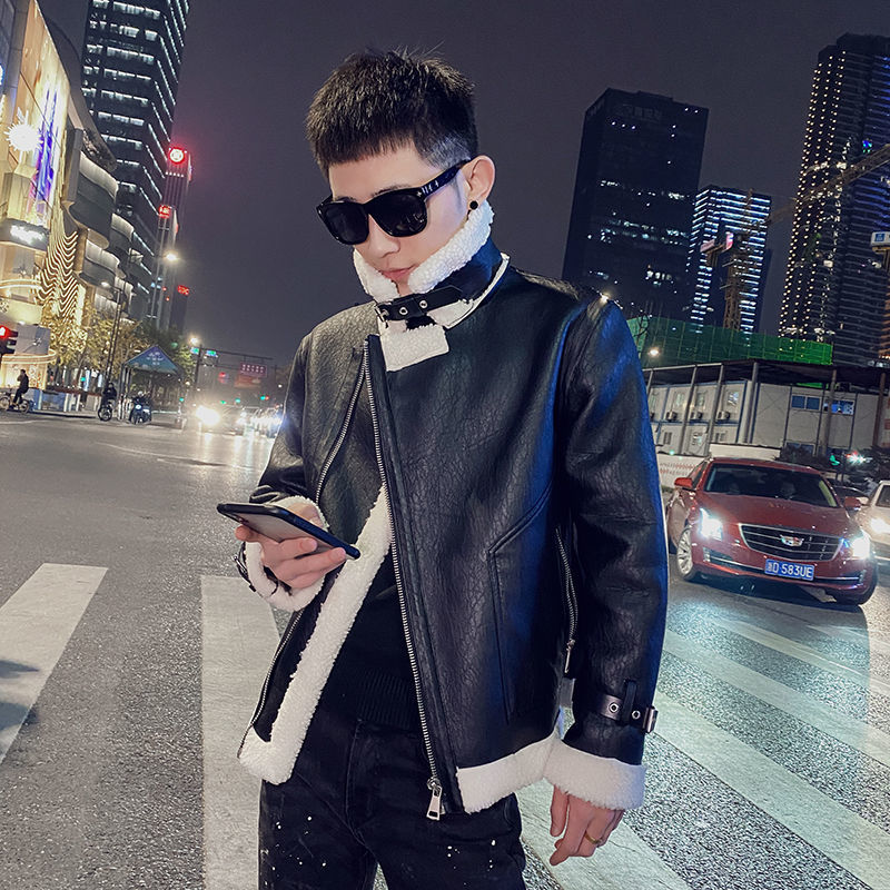2021 New Winter Thick Men's Slim Warm Fashion Black Short Leather Coat Men Streetwear Motorcycle Jacket Mens M-2xl 71l7
2021 New Winter Thick Men's Slim Warm Fashion Black Short Leather Coat Men Streetwear Motorcycle Jacket Mens M-2xl 71l7