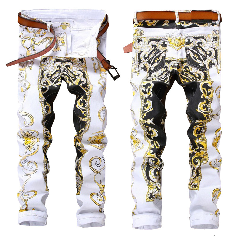 2021 Autumn Mens Pattern Printed Denim Trousers White Nightclub Hip Hop Vintage Ny Jeans Man Vaqueros Hombre Hm06
2021 Autumn Mens Pattern Printed Denim Trousers White Nightclub Hip Hop Vintage Ny Jeans Man Vaqueros Hombre Hm06