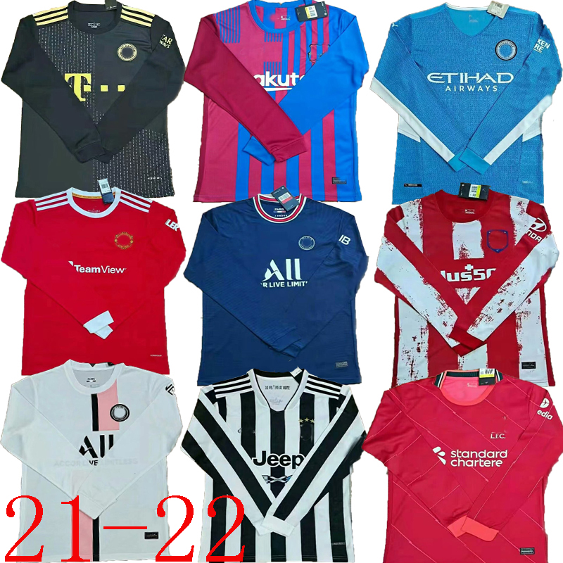 Juventus Barcelona Long sleeve soccer Jersey 21 22 Home away Black white yellow red purple Manchester United 2021 2022 Football shirt Bayern, Black;yellow
Juventus Barcelona Long sleeve soccer Jersey 21 22 Home away Black white yellow red purple Manchester United 2021 2022 Football shirt Bayern, Black;yellow