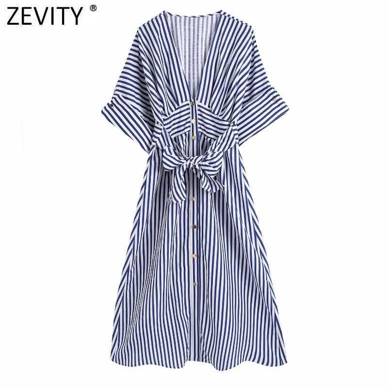 Women Vintage V Neck Striped Print Bow Sashes Midi Shirt Dress Ladies Short Sleeve Slim Vestidos Chic A Line Dresses DS8394 210603, As pic ds8394bb
Women Vintage V Neck Striped Print Bow Sashes Midi Shirt Dress Ladies Short Sleeve Slim Vestidos Chic A Line Dresses DS8394 210603, As pic ds8394bb