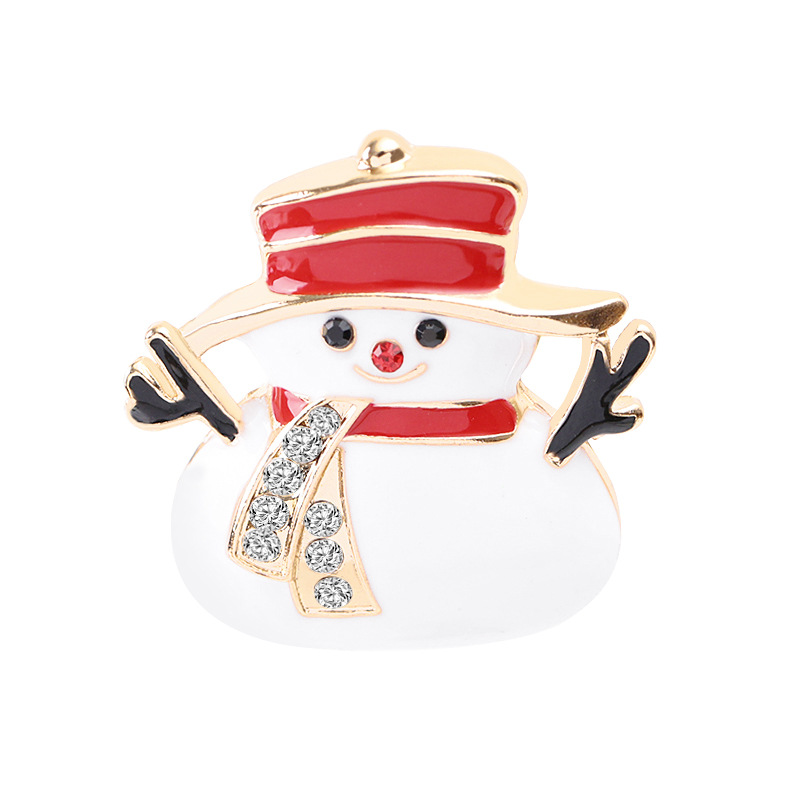 Fashion Brooch As Tree Snowman Christmas Boots Jingling Bell Santa Claus Brooches Pins Xmas Gift Free shipping