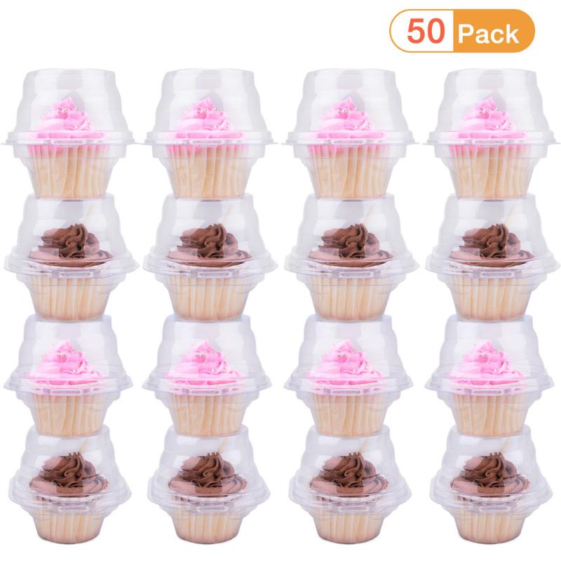 Baking Moulds 50pcs Individual Cupcake Holder Clear Plastic Dome Single Carrier Muffin Container Holders Cases Boxes Cups
Baking Moulds 50pcs Individual Cupcake Holder Clear Plastic Dome Single Carrier Muffin Container Holders Cases Boxes Cups