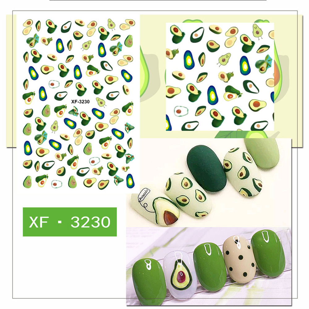 Summer Series Nail Art Water Transfer Stickers Avocado Daisy Flower Feather Nail Tips DIY, Xf3030
Summer Series Nail Art Water Transfer Stickers Avocado Daisy Flower Feather Nail Tips DIY, Xf3030