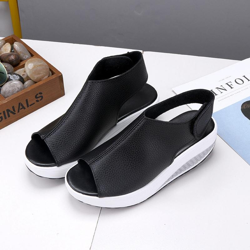 Sandals 2021 Women's Summer Platform Fish Mouth Large Size