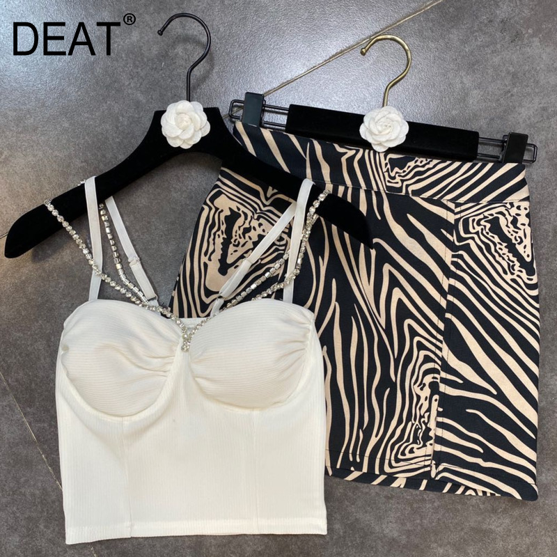 Women Skirt Short Two Piece Set Fashion Spring Summer Zebra Pattern Ladies Sets HR426 210525, White
Women Skirt Short Two Piece Set Fashion Spring Summer Zebra Pattern Ladies Sets HR426 210525, White