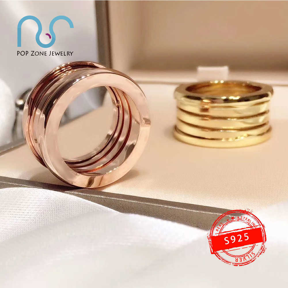 S925 Sterling Silver Ring Zero Spring Original Trendy Anniversary Party For Women Lovers With