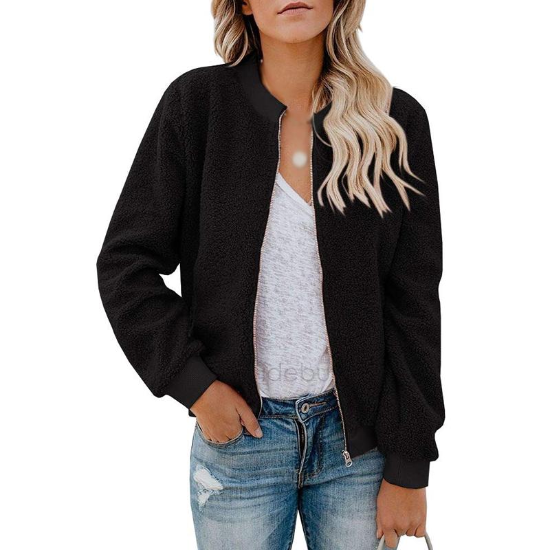 Women's Jackets Women Fleece Jacket Autumn Faux Fur Coat Fuzzy Long Sleeve Casual Zipper Up Plush Bomber, Black;brown
Women's Jackets Women Fleece Jacket Autumn Faux Fur Coat Fuzzy Long Sleeve Casual Zipper Up Plush Bomber, Black;brown