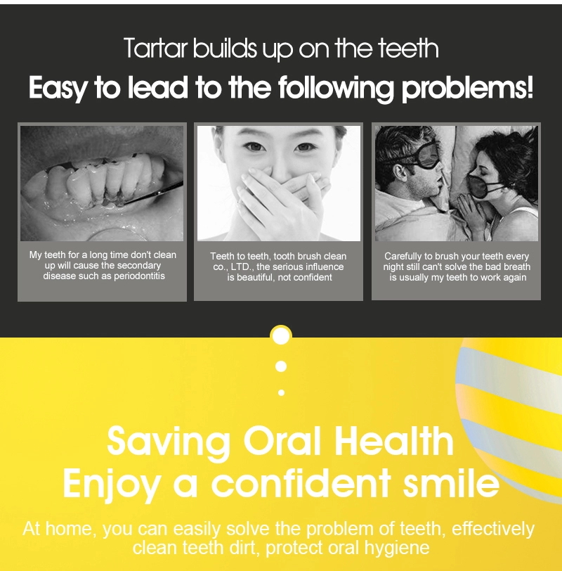 Electric Dental Calculus Remover USB Charger Waterproof Tooth Whitening Tartar Removal Scaler Electrical Teeth Stains Clean Tools Free Ship