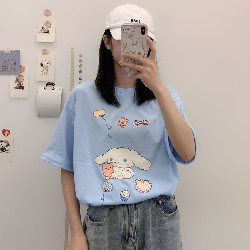 2021 New Sweet Japanese Lolita Cartoon Bear t Women Will See Harajuku Kawaii Loosed Sleeve Short T-shirt Tops School Clothes Hkw4, Blue.
2021 New Sweet Japanese Lolita Cartoon Bear t Women Will See Harajuku Kawaii Loosed Sleeve Short T-shirt Tops School Clothes Hkw4, Blue.