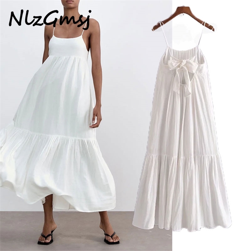 Dres Sleeveless Straps Sexy Tiered Midi es Woman Chic Bow Elastic Pleated Party 03 210628, As picture
Dres Sleeveless Straps Sexy Tiered Midi es Woman Chic Bow Elastic Pleated Party 03 210628, As picture