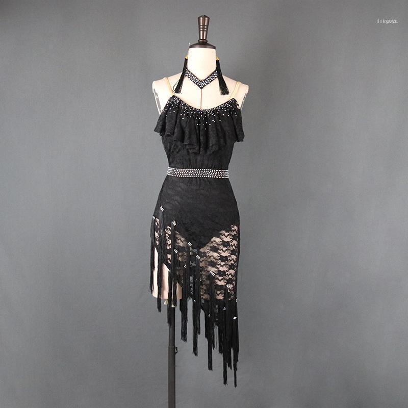 Latin Dance Dress Women Professional Competition Dresses Female White Black Lace Fringed Skirt Oblique Skirt1
Latin Dance Dress Women Professional Competition Dresses Female White Black Lace Fringed Skirt Oblique Skirt1
