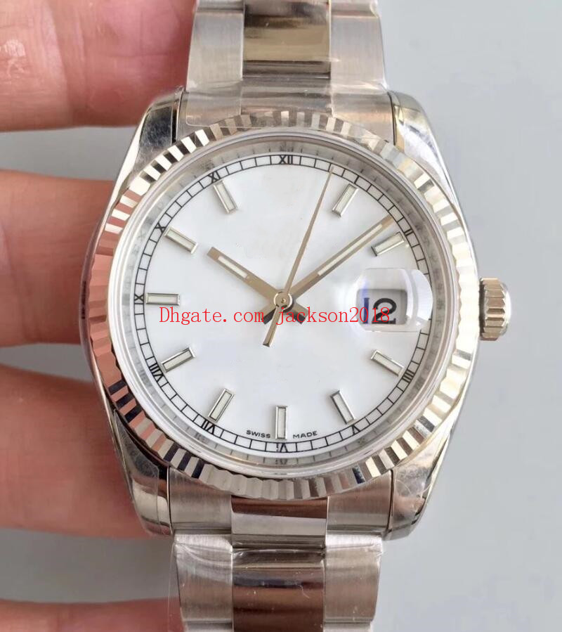 Luxury Watches 116200 116234 116233 36mm White Dial Mechanical Automatic Calendar Silver Stainless Steel Bracelet Men's Wristwatches, Slivery;brown
Luxury Watches 116200 116234 116233 36mm White Dial Mechanical Automatic Calendar Silver Stainless Steel Bracelet Men's Wristwatches, Slivery;brown