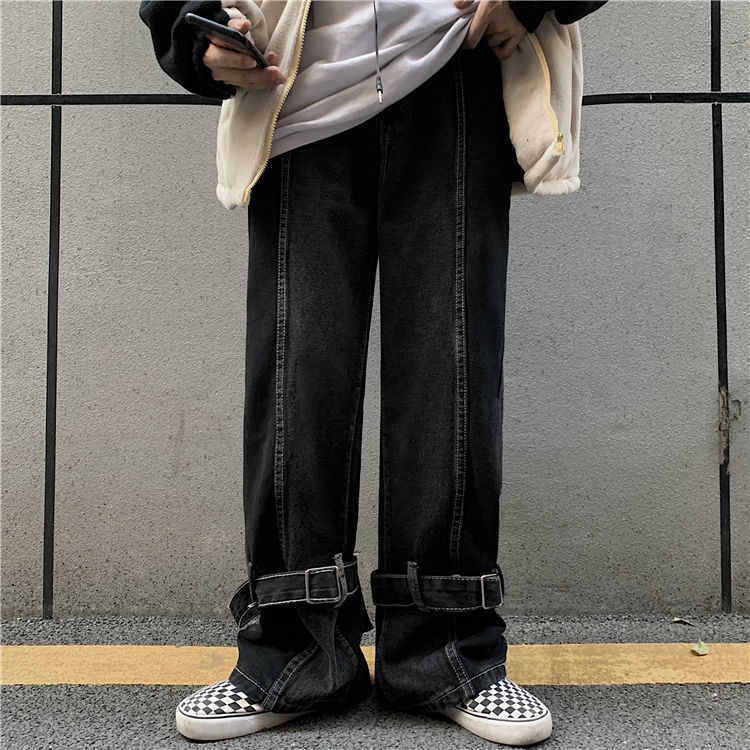 2021 New High Street Black Jeans Splice Zip Leg Wide Hip-hop Loose Cotton Retro Removable Nice Ladies'girls Denim Pants Mivr
2021 New High Street Black Jeans Splice Zip Leg Wide Hip-hop Loose Cotton Retro Removable Nice Ladies'girls Denim Pants Mivr