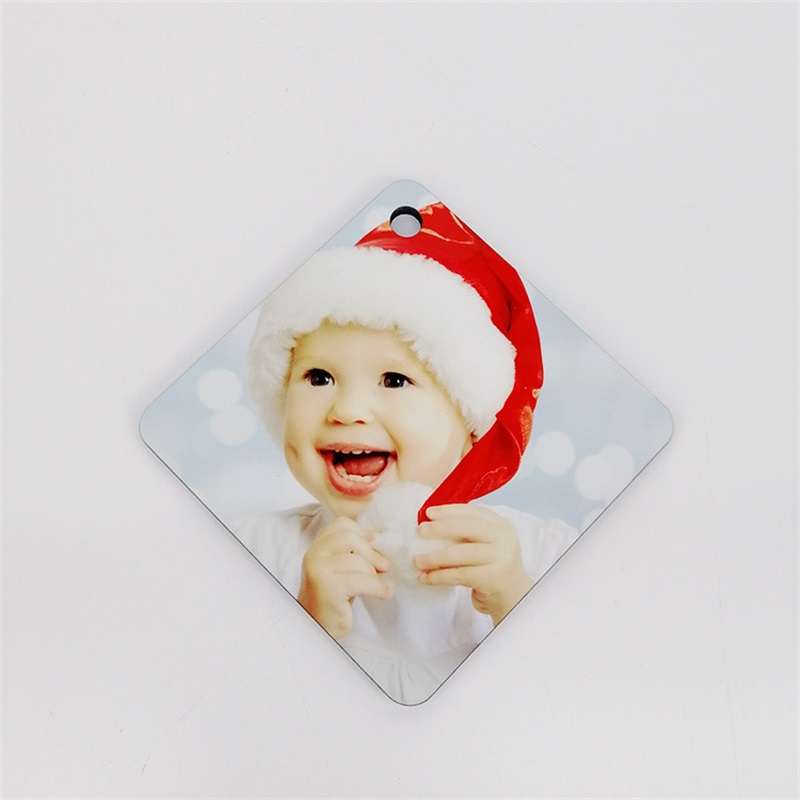 18 Styles Sublimation Mdf Christmas Ornaments Decorations Round Square Shape Decorations Hot Transfer Printing Blank Consumable 1052 B3