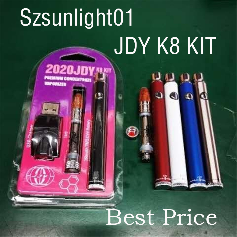 2020 JDY K8 Starter Kit 350mAh Preheat Twist Premium Vaporizer Battery Vape Pen With Big Chief Carts Cartridge 510 Thread Thick Oil Tank, Multi
2020 JDY K8 Starter Kit 350mAh Preheat Twist Premium Vaporizer Battery Vape Pen With Big Chief Carts Cartridge 510 Thread Thick Oil Tank, Multi