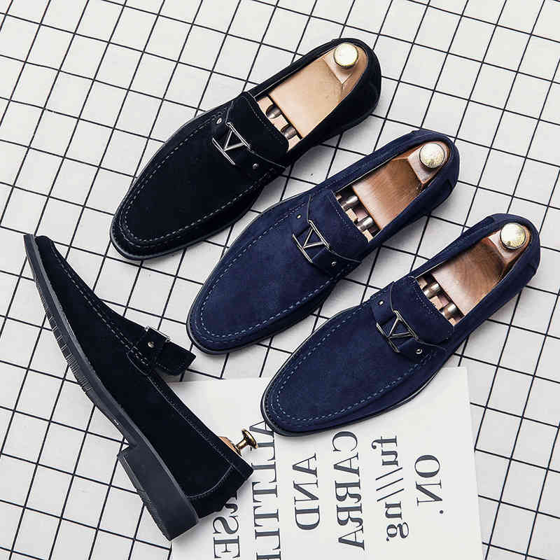 Dress Shoes Men's High-quality Navy Suede Metal Decoration Low-heel Comfortable Fashion Casual Classic All-match Loafers XM123 DDAR, Black
Dress Shoes Men's High-quality Navy Suede Metal Decoration Low-heel Comfortable Fashion Casual Classic All-match Loafers XM123 DDAR, Black