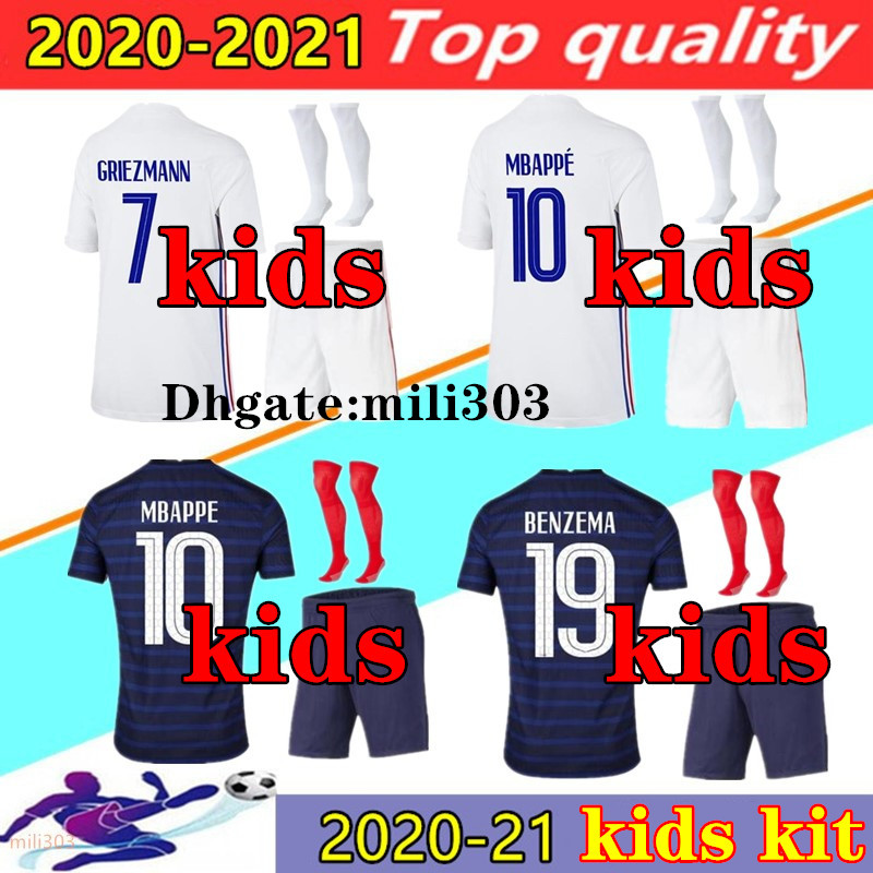 2021 2022 BENZEMA MBAPPE kids kits soccer jerseys 21 22 maillot de foot GRIEZMANN KANTE POGBA home away boys football shirt set uniforms
2021 2022 BENZEMA MBAPPE kids kits soccer jerseys 21 22 maillot de foot GRIEZMANN KANTE POGBA home away boys football shirt set uniforms