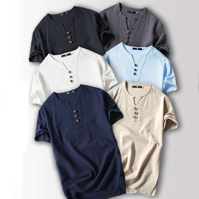 Men' Polo Shirt Solid Color Large Size Loose Short Sleeve T Shirt Retro Mixed Cotton Material Pullover Sweatshirt Homewear New Autumn Products, Customize
Men' Polo Shirt Solid Color Large Size Loose Short Sleeve T Shirt Retro Mixed Cotton Material Pullover Sweatshirt Homewear New Autumn Products, Customize