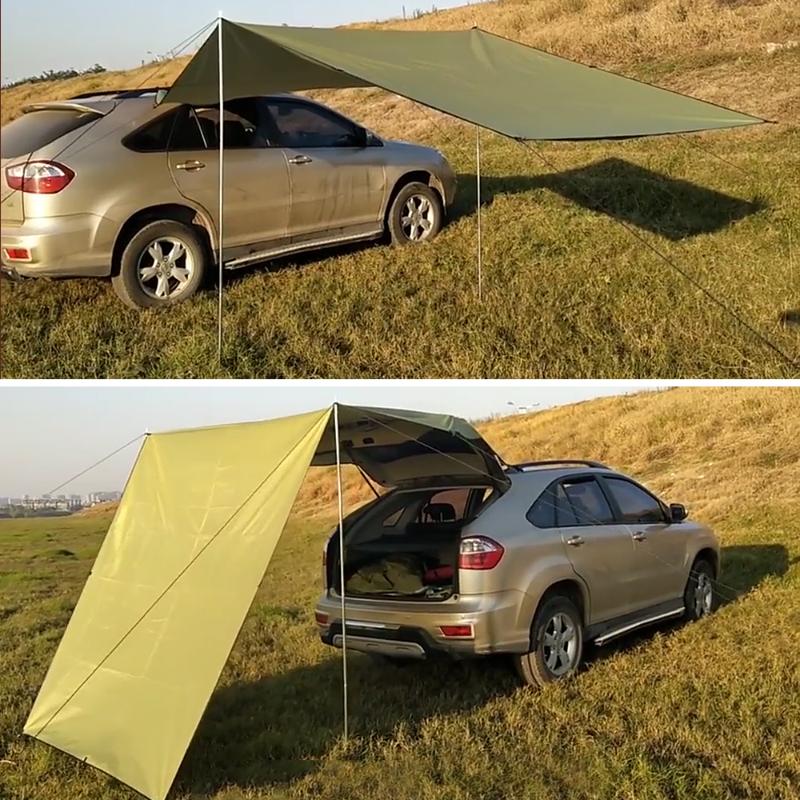 Tents And Shelters 4.4x2m Outdoor Camping Tent Rainproof Auto Canopy Roof Top For SUV Car Travel Beach Sun Shade
Tents And Shelters 4.4x2m Outdoor Camping Tent Rainproof Auto Canopy Roof Top For SUV Car Travel Beach Sun Shade