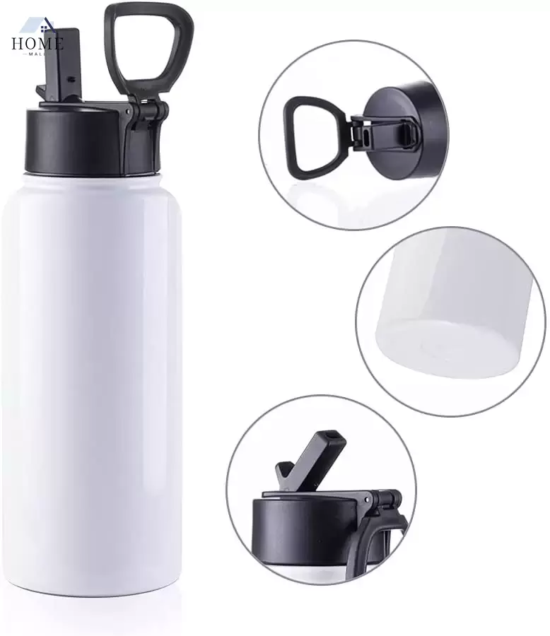 Sublimation Blank Tumbler 32 OZ White Vacuum Flask Stainless Steel Sports Wide Mouth Water Bottle with Straw and Portable Handle WY91
Sublimation Blank Tumbler 32 OZ White Vacuum Flask Stainless Steel Sports Wide Mouth Water Bottle with Straw and Portable Handle WY91