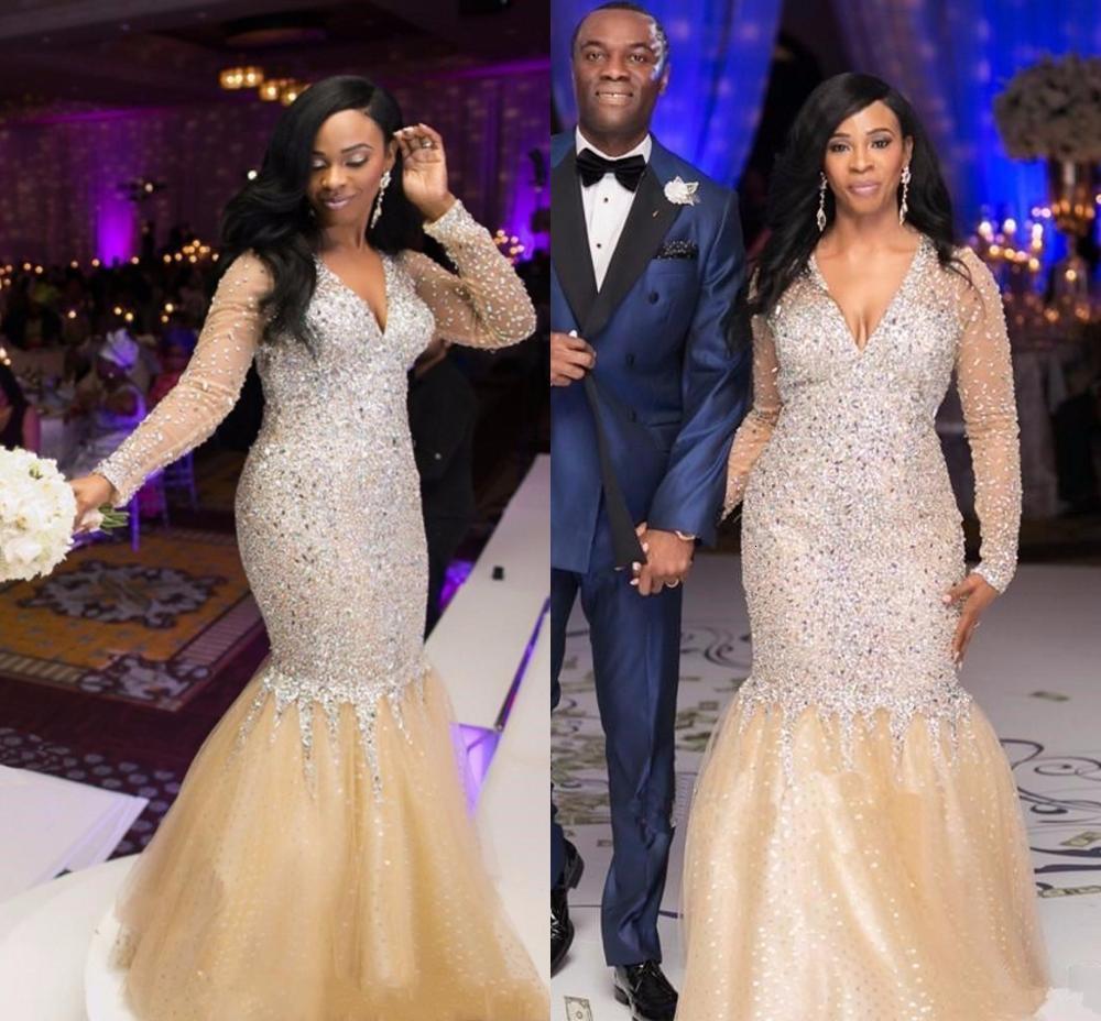 2021 New Stunning Crystal Es Evening Wear Long Sleeves Beaded Mermaid Champagne African Prom Pageant Party Gowns K84o
2021 New Stunning Crystal Es Evening Wear Long Sleeves Beaded Mermaid Champagne African Prom Pageant Party Gowns K84o