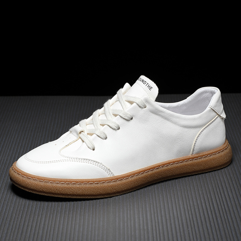 dress shoes luxury genuine leather men white sneakers platform trend lace up casual sample design daily 4ihw, Black
dress shoes luxury genuine leather men white sneakers platform trend lace up casual sample design daily 4ihw, Black