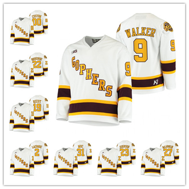 NCAA Minnesota Golden Gopher 2020-21 100th Season Jersey Sammy Walker Jack Perbix Scott Reedy Ryan Johnson Lacombe Jared Moe College Jersey, White
NCAA Minnesota Golden Gopher 2020-21 100th Season Jersey Sammy Walker Jack Perbix Scott Reedy Ryan Johnson Lacombe Jared Moe College Jersey, White