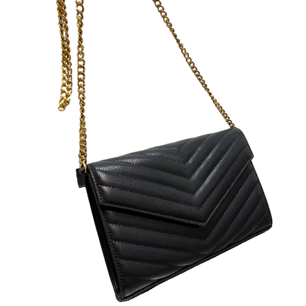 Ladies Luxury Designer Bags Trending Leather Messenger Bag women black Chain Crossbody Handbags V wave pattern shoulder handbag clutch purses mini flap Satchels, No bags
Ladies Luxury Designer Bags Trending Leather Messenger Bag women black Chain Crossbody Handbags V wave pattern shoulder handbag clutch purses mini flap Satchels, No bags
