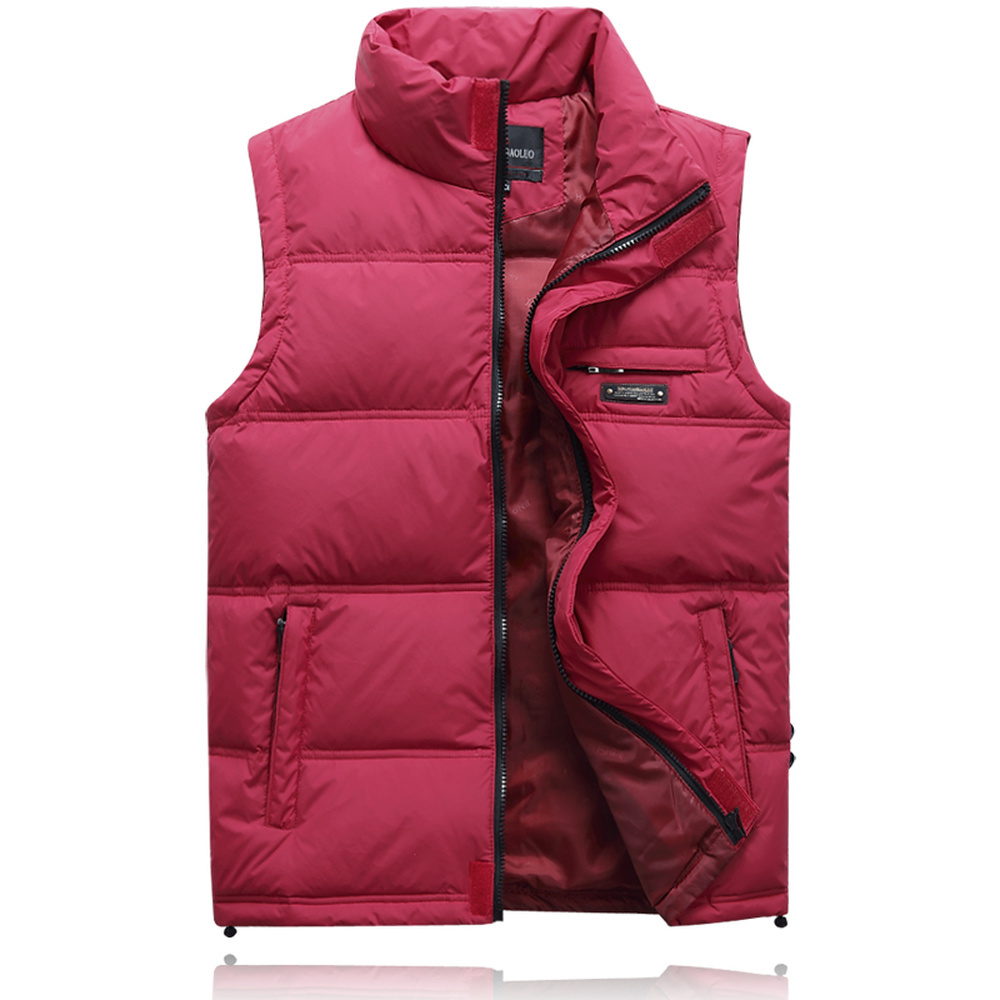 Winter Duck Down Vest For Men Parka Thick Warm Varsity Red Windbreaker Sleeveless Jacket Male Classic Casual Travel Waistcoat 201225