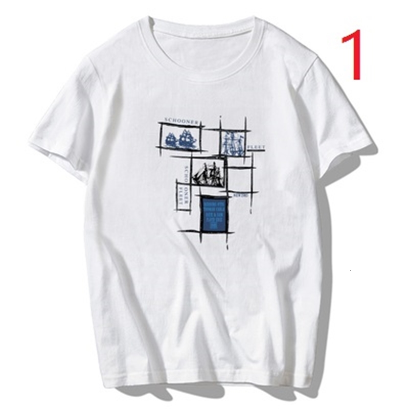 2021 New T-shirt Cotton Round Neck Korean Version of the Half-sleeved Men's Clothing Clothes Trend Loose Youth 6qo2
2021 New T-shirt Cotton Round Neck Korean Version of the Half-sleeved Men's Clothing Clothes Trend Loose Youth 6qo2