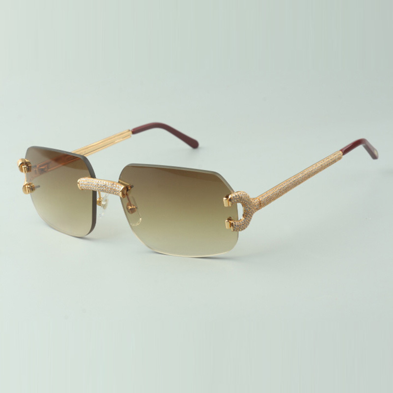 Micro-paved diamond claw sunglasses 8100823 with classic lenses, size: 56-18-140mm
Micro-paved diamond claw sunglasses 8100823 with classic lenses, size: 56-18-140mm