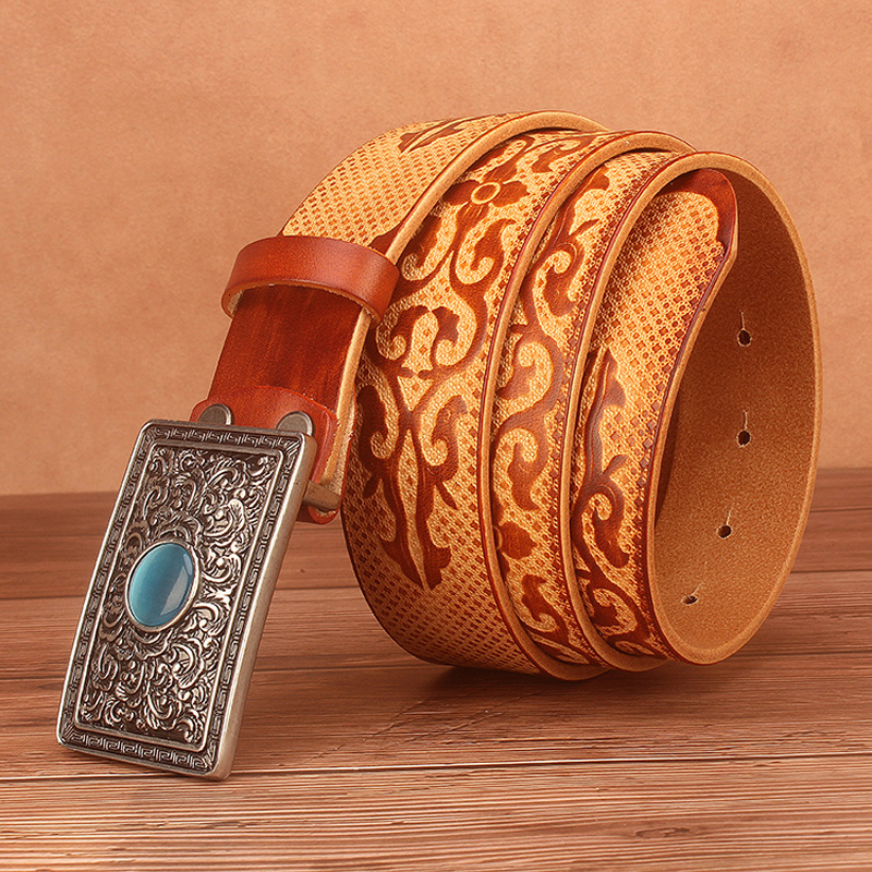 2021 New Quality Design Chinese Ethnic Style Auspicious Pattern Embossing Cow Shin Genuine Leather Belt for Men 3.8cm Wide H4aq, Black
2021 New Quality Design Chinese Ethnic Style Auspicious Pattern Embossing Cow Shin Genuine Leather Belt for Men 3.8cm Wide H4aq, Black