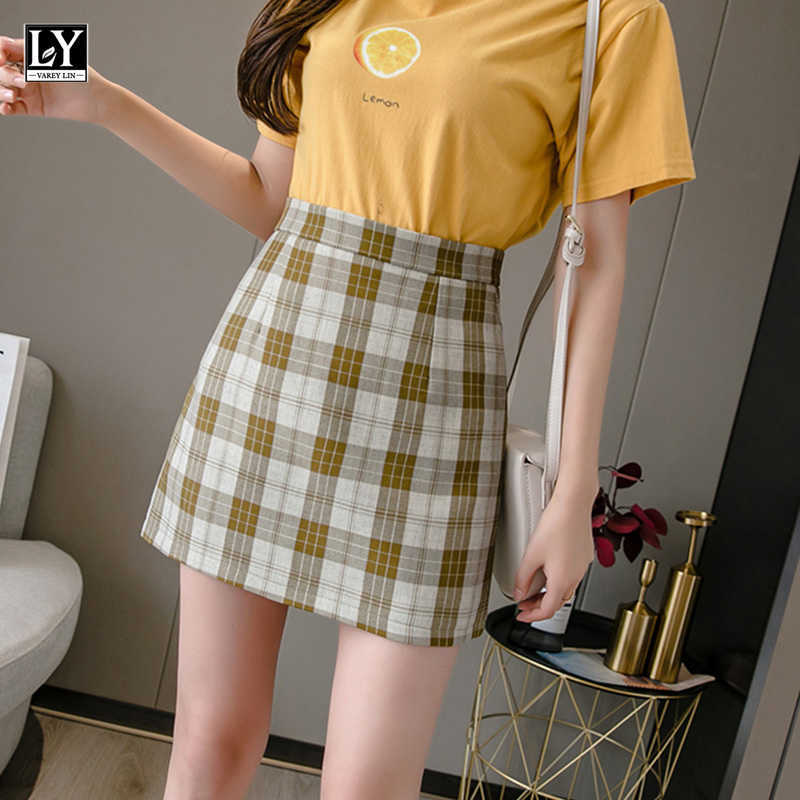 LY VAREY LIN Summer Women Casual Female Plaid Ins Ladies Mini Skirts High Waist Striped A-line Short Skirt 210526, Yellow
LY VAREY LIN Summer Women Casual Female Plaid Ins Ladies Mini Skirts High Waist Striped A-line Short Skirt 210526, Yellow
