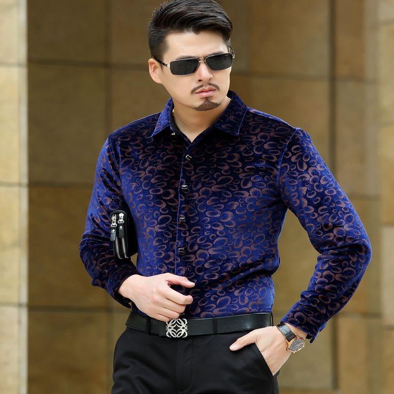 Men's Casual Shirts Mens Luxury Silk Dress Black Blue Wave Point Velvet Shirt Business Soft Comfortable Men Drop
Men's Casual Shirts Mens Luxury Silk Dress Black Blue Wave Point Velvet Shirt Business Soft Comfortable Men Drop