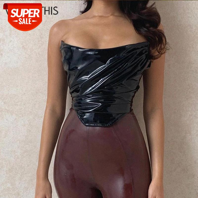 WannaThis Women Tube Top Leather Women Slim Slash Neck Strapless Sexy Club Party Night Backless Black Ladies Top Ruched Backless #NU7p, White
WannaThis Women Tube Top Leather Women Slim Slash Neck Strapless Sexy Club Party Night Backless Black Ladies Top Ruched Backless #NU7p, White