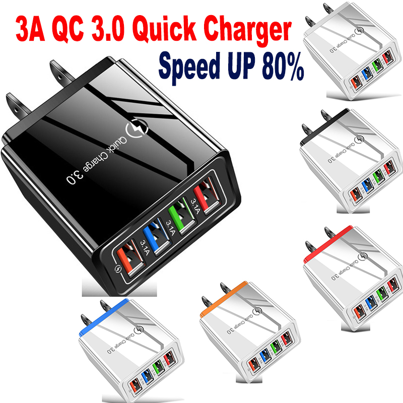 QC 3.0 fast charger 4 USB port Wall Chargers Quick Charging For iPhone 13 12 Pro Max XR XS 11 Samsung Huawei Tablets Mobile Phone USB Charge
QC 3.0 fast charger 4 USB port Wall Chargers Quick Charging For iPhone 13 12 Pro Max XR XS 11 Samsung Huawei Tablets Mobile Phone USB Charge