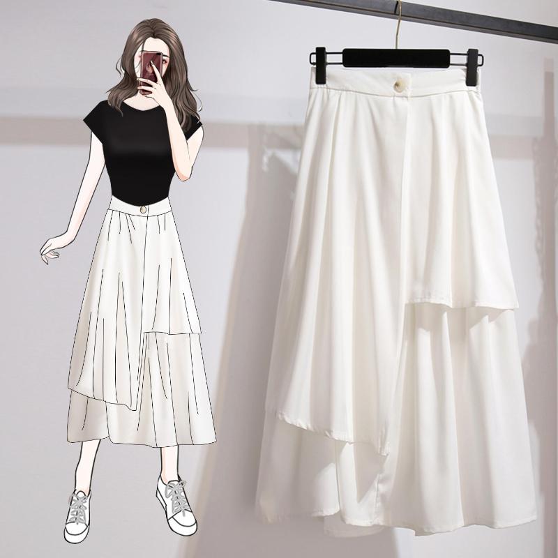 Skirts Black White Irregular Maxi Plus Size Oversized 5Xl Large Korean Fashion High-Waisted Vintage Summer Women'S Clothing 2021
Skirts Black White Irregular Maxi Plus Size Oversized 5Xl Large Korean Fashion High-Waisted Vintage Summer Women'S Clothing 2021